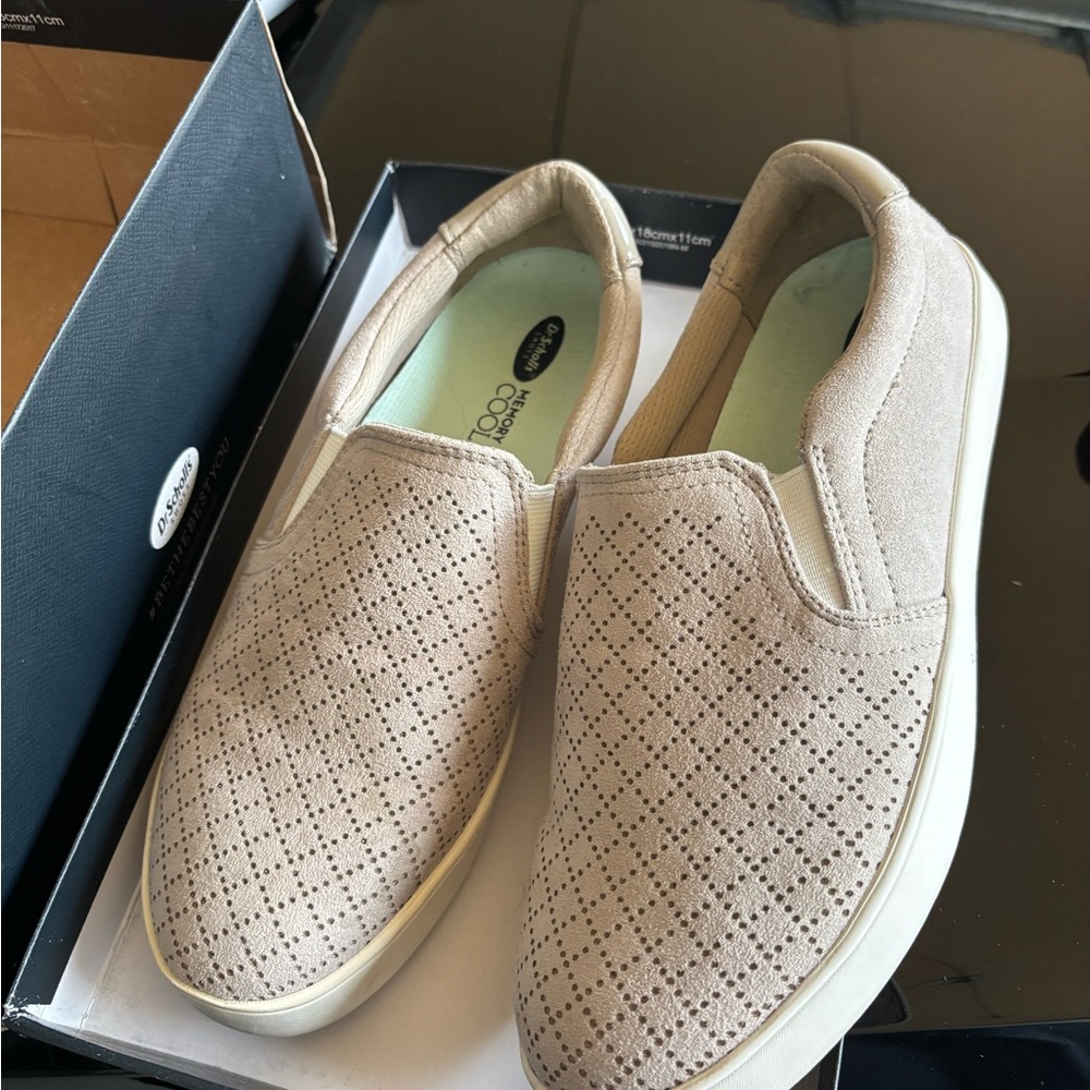 Dr. Scholl's Taupe Slip-On Sneakers